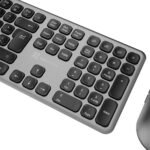 Klip Xtreme - Keyboard and mouse set - Spanish (Latin American) - Wireless - Bluetooth - Aluminum silver - KBK-850