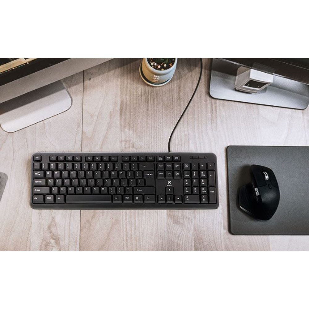 Xtech - Keyboard - Wired - Spanish - USB - Black - Standard XTK-092S - Imagen 3