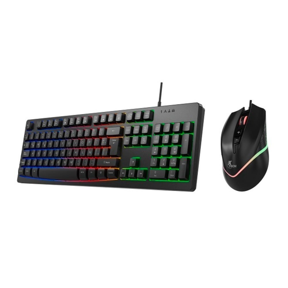 Xtech - Keyboard, mouse and mouse pad - Wired - Spanish - USB - Black - Gaming XTK-535S - Imagen 3