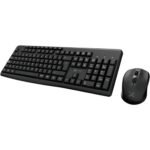 Xtech - Keyboard and mouse set - Wireless - Spanish - USB - Black - 2.4 GHz - Black XTK-311S
