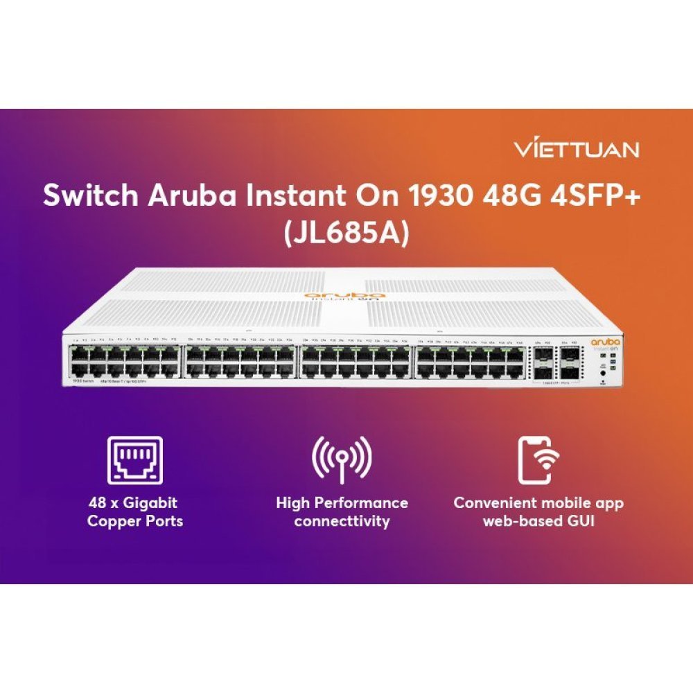 ARUBA INSTANT ON - SWITCH ION 1930 48G 4SFP+ Switch - Imagen 2