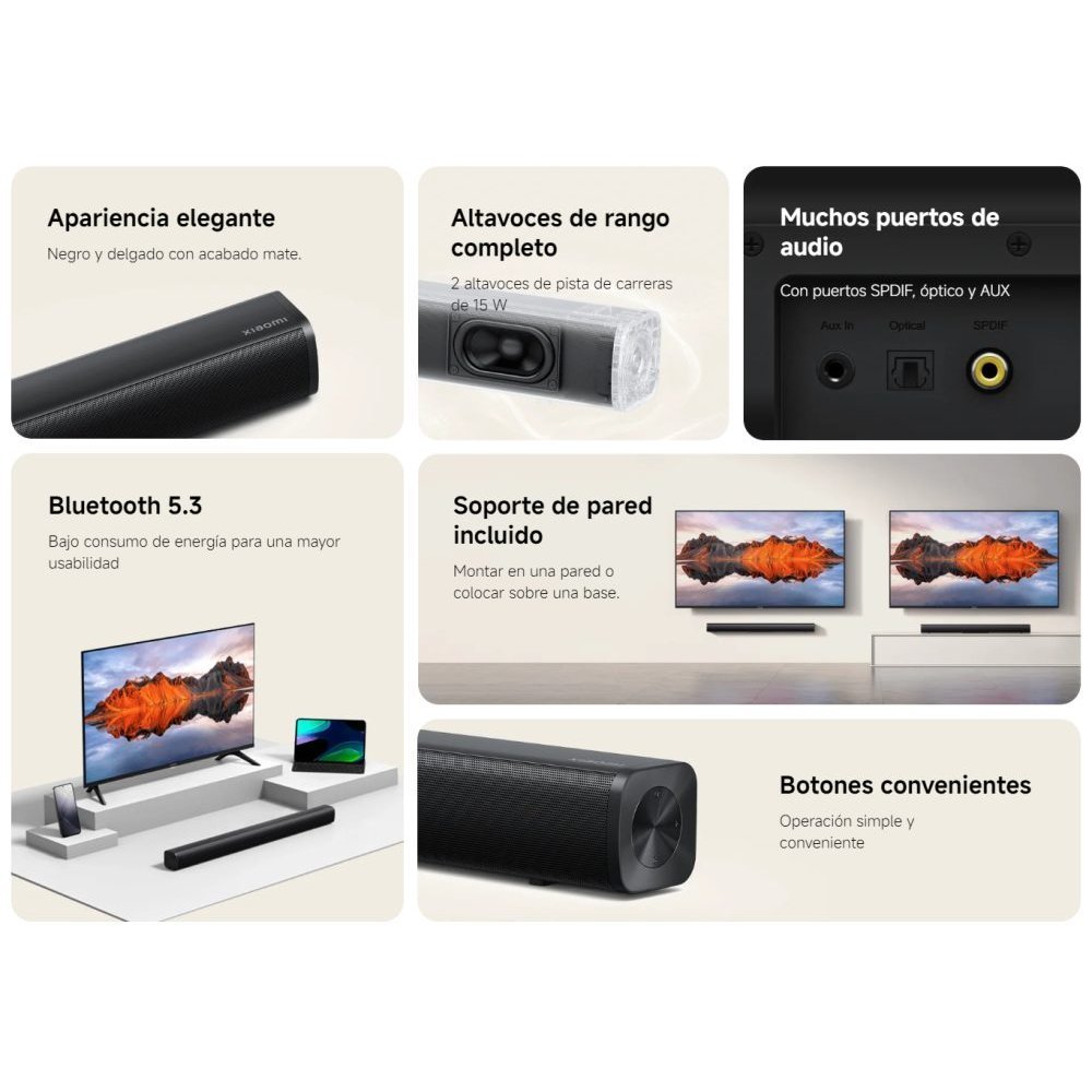 Xiaomi - Sound bar - 2.0 US S22A - Imagen 4