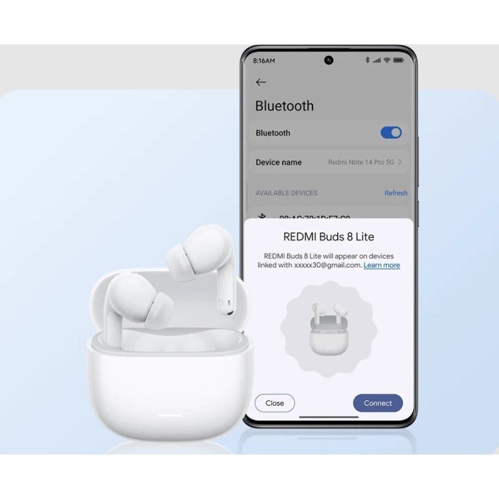 Xiaomi - Headphones - Redmi Buds 8 Lite Blue - Imagen 5