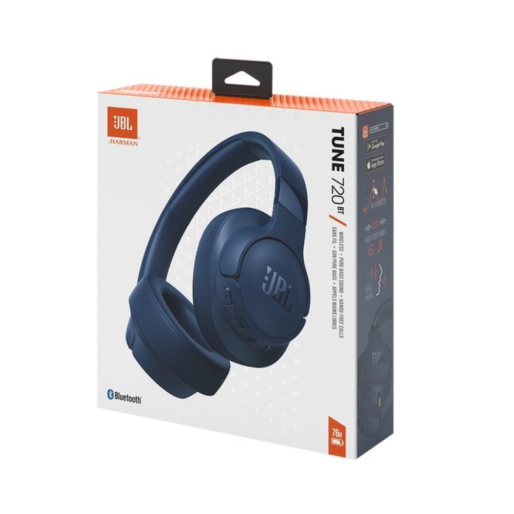JBL TUNE 720BT - Auriculares con diadema con micro - tamaño completo - Bluetooth - inalámbrico - azul - Imagen 5