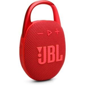 JBL Clip 5 - Altavoz - para uso portátil - inalámbrico - Bluetooth - controlado por aplicación - 7 vatios - rojo