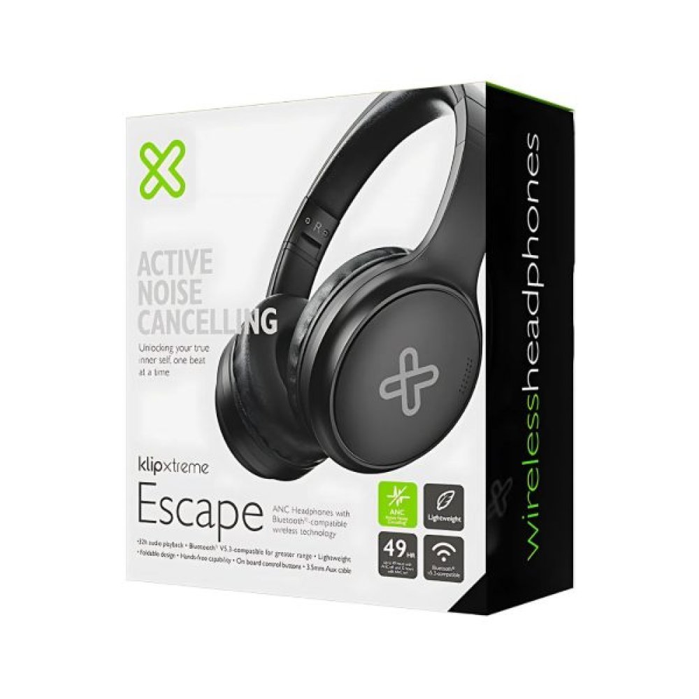 Klip Xtreme - KNH-300WH - Headphones - Para Home audio - Wireless - ANC - 32Hr - White - Imagen 3