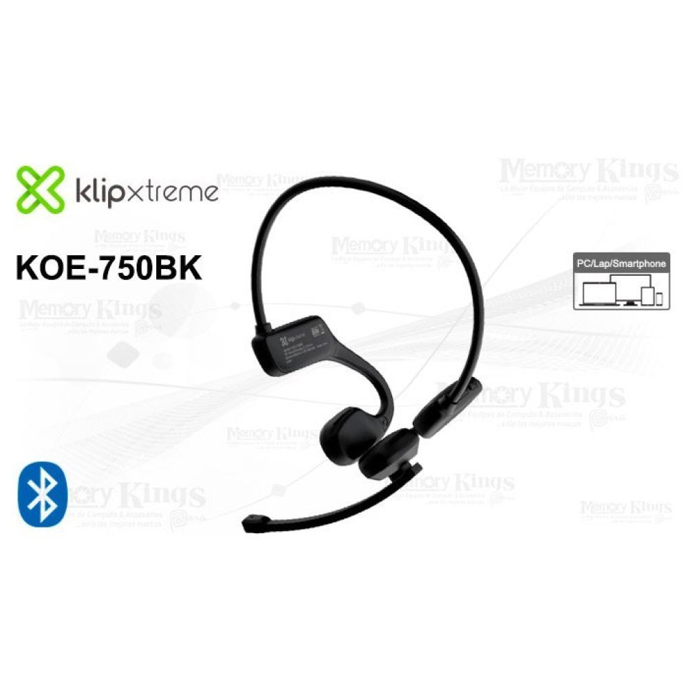 Klip Xtreme - Headset - Para Conference / Para Home audio - Wireless - Open ear - Microphone - Imagen 3