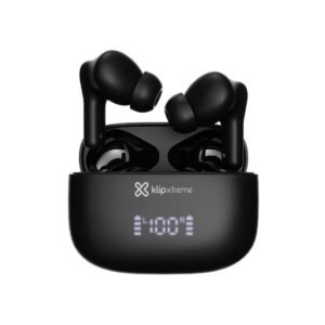 Klip Xtreme - True wireless earphones - Para Phone / Para Portable electronics / Para Tablet - Wireless - 26Hrs Hybdrid ANC Black