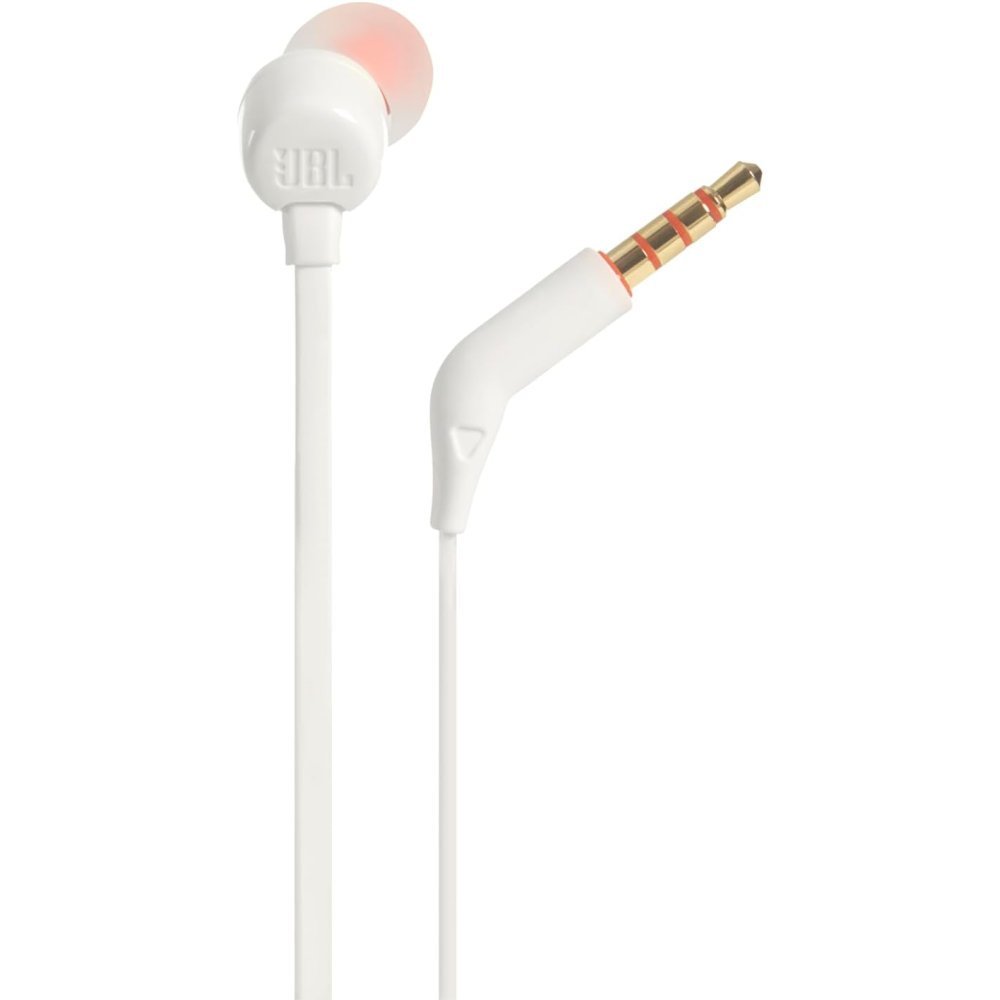 JBL - Headphones - T110 Wired In-ear White (S. Am