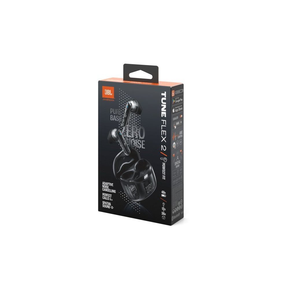 JBL - Headphones - Wireless - Tune Flex 2 TWS Ghost Black - Imagen 7