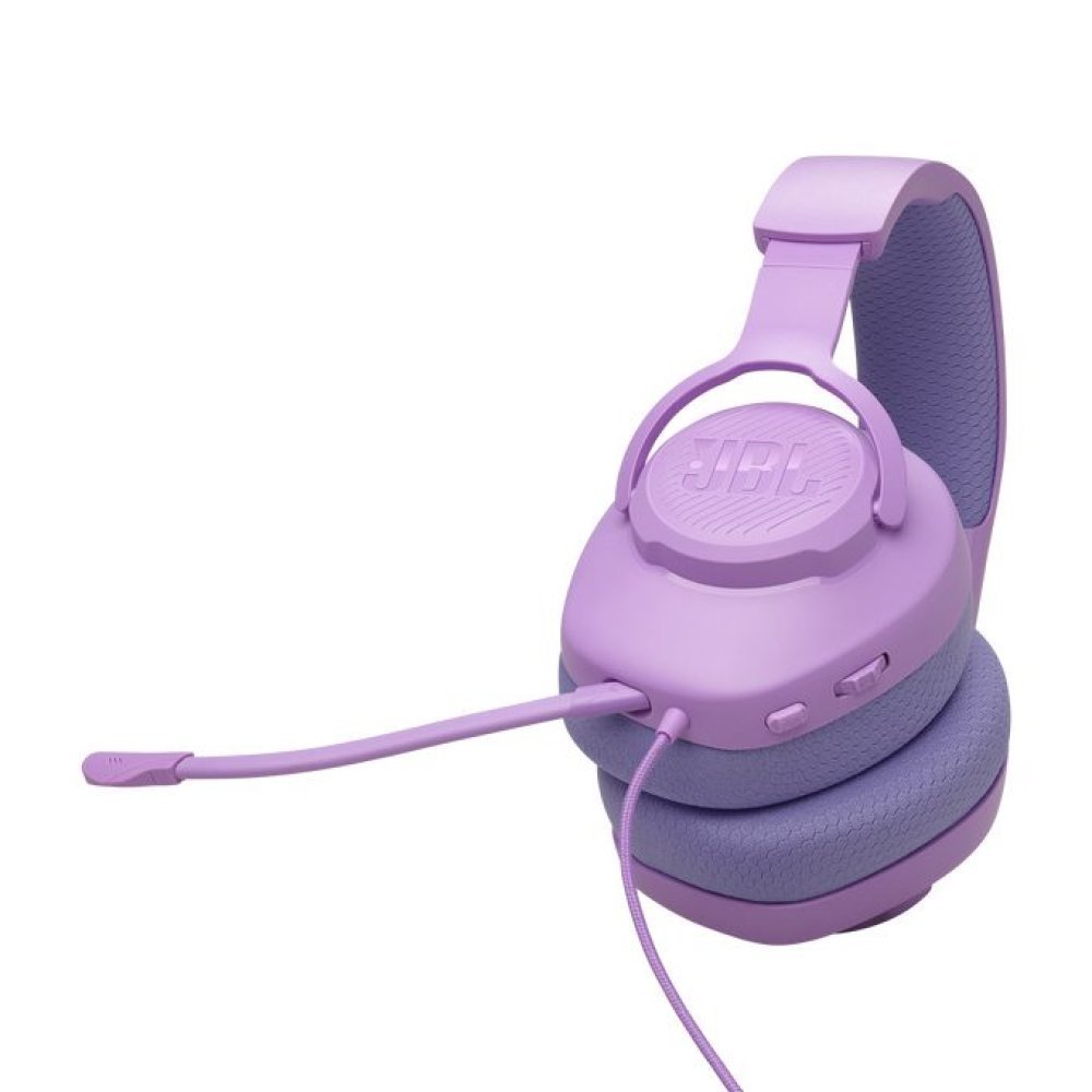 JBL Quantum 100M2 - Auriculares con diadema - Cableado - Púrpura- Respuesta de frecuencia 20 Hz - 20 kHz - Conector de 5.5mm -Tipo de micrófono Asta desmontable - Imagen 2