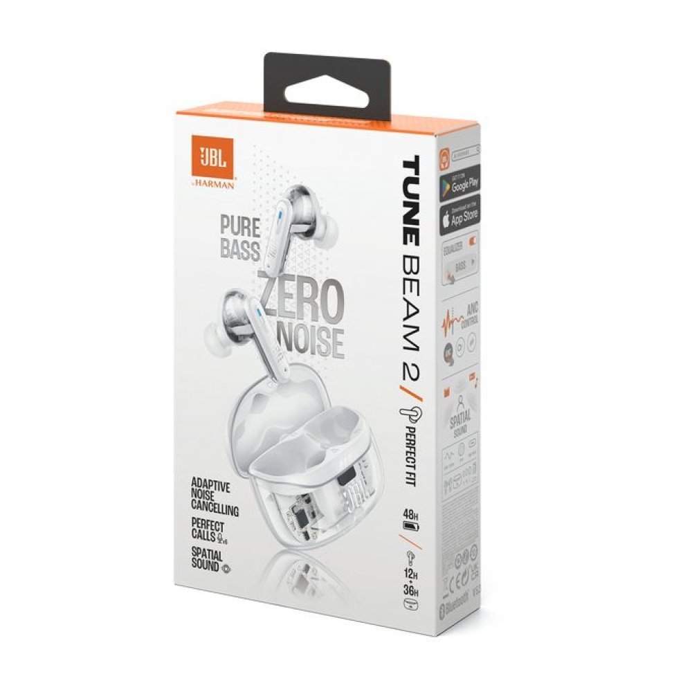 JBL TUNE - Beam - Headphones - Ghost White - JBLTBEAM2GWHTAM - Imagen 8