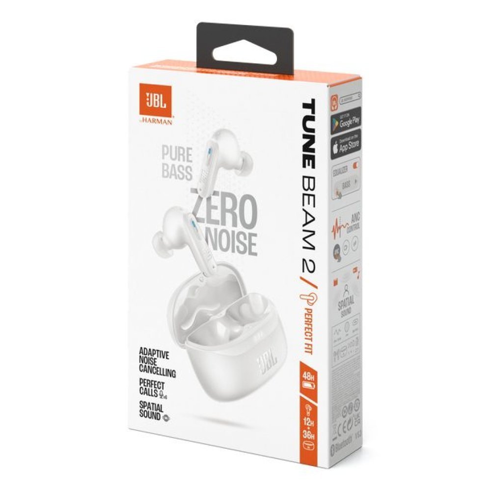 JBL TUNE - Beam - Headphones - White - JBLTBEAM2WHTAM - Imagen 5