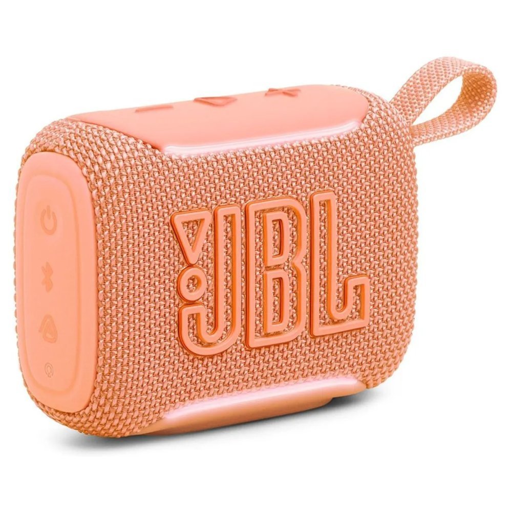 JBL Go 5 BT - Speaker - Orange - Bluetooth - Gran sonido en la palma de tu mano - Iluminación ambiental que mejora el estado de ánimo - Hasta 10 horas con Playtime Boost - A prueba de todo (polvo, agua y caídas) - Emparejamiento estéreo instantáneo AirTou