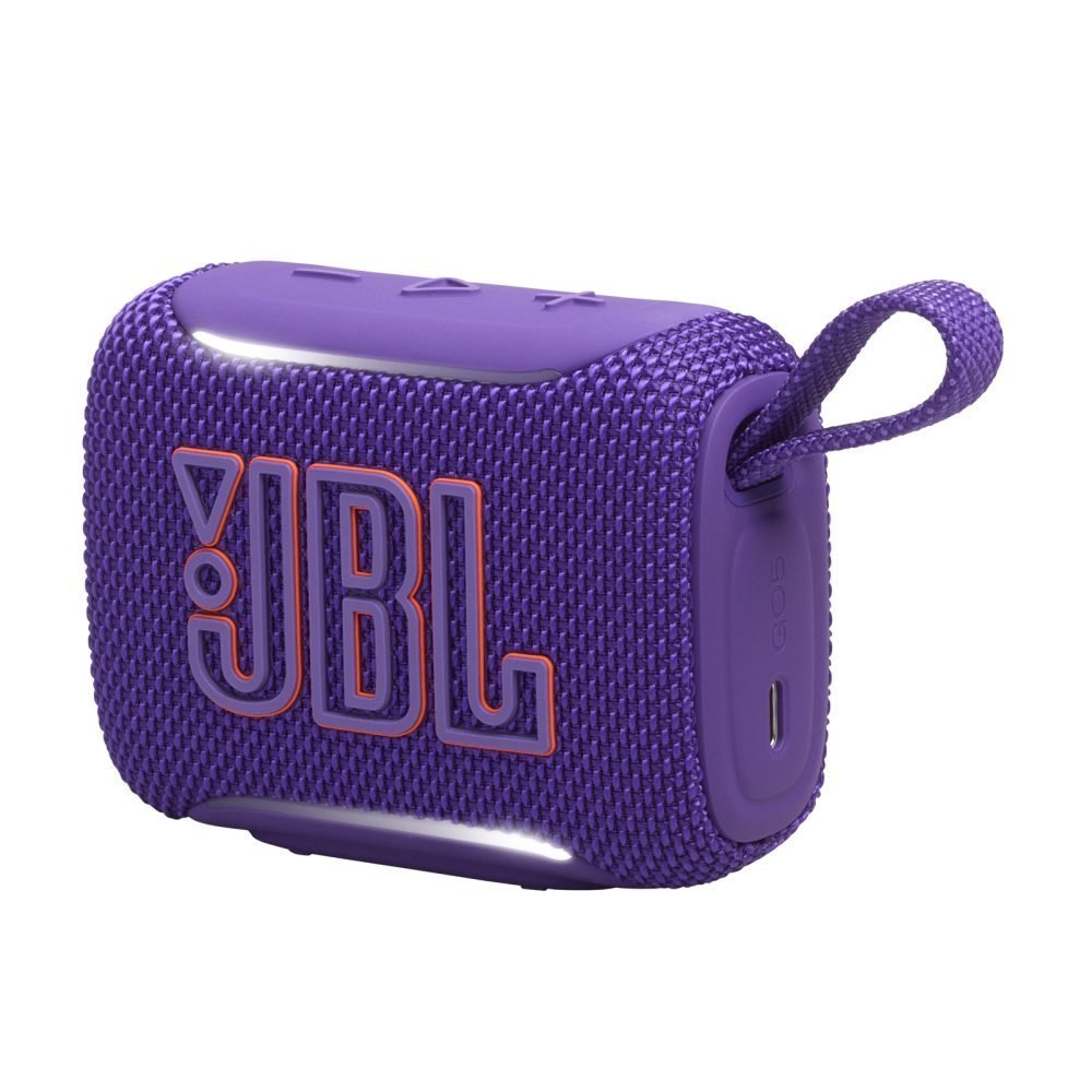 JBL Go 5 BT - Speaker - Purple - Bluetooth - Gran sonido en la palma de tu mano - Iluminación ambiental que mejora el estado de ánimo - Hasta 10 horas con Playtime Boost - A prueba de todo (polvo, agua y caídas) - Emparejamiento estéreo instantáneo AirTou - Imagen 2