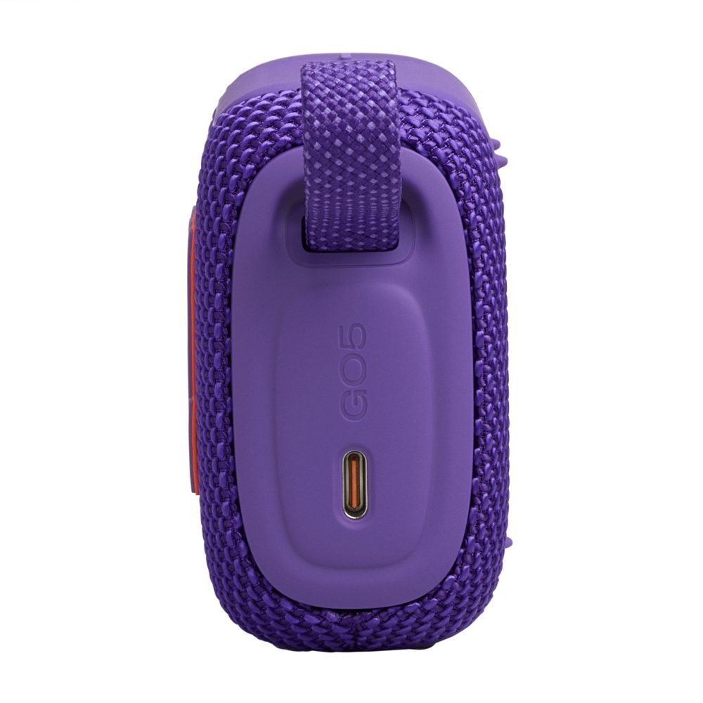 JBL Go 5 BT - Speaker - Purple - Bluetooth - Gran sonido en la palma de tu mano - Iluminación ambiental que mejora el estado de ánimo - Hasta 10 horas con Playtime Boost - A prueba de todo (polvo, agua y caídas) - Emparejamiento estéreo instantáneo AirTou - Imagen 5