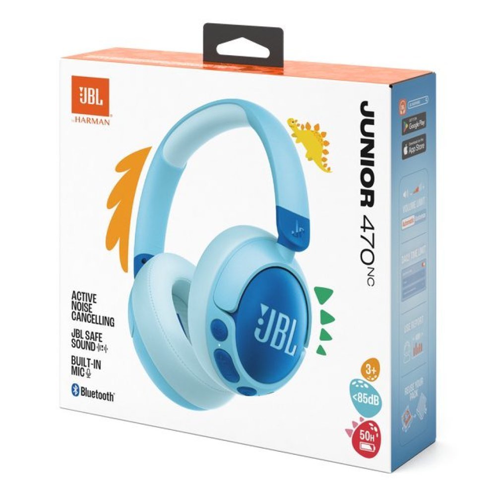 JBL - Headphones - Wireless - JR 470 NC Banded Wireless Blu - Imagen 2