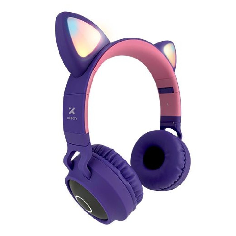 Xtech - XTH-650 - Headphones with microphone - Para Cellular phone / Para Computer / Para Home audio / Para Portable electronics / Para Tablet - Wireless - BT-Hera LED Lights - Imagen 2