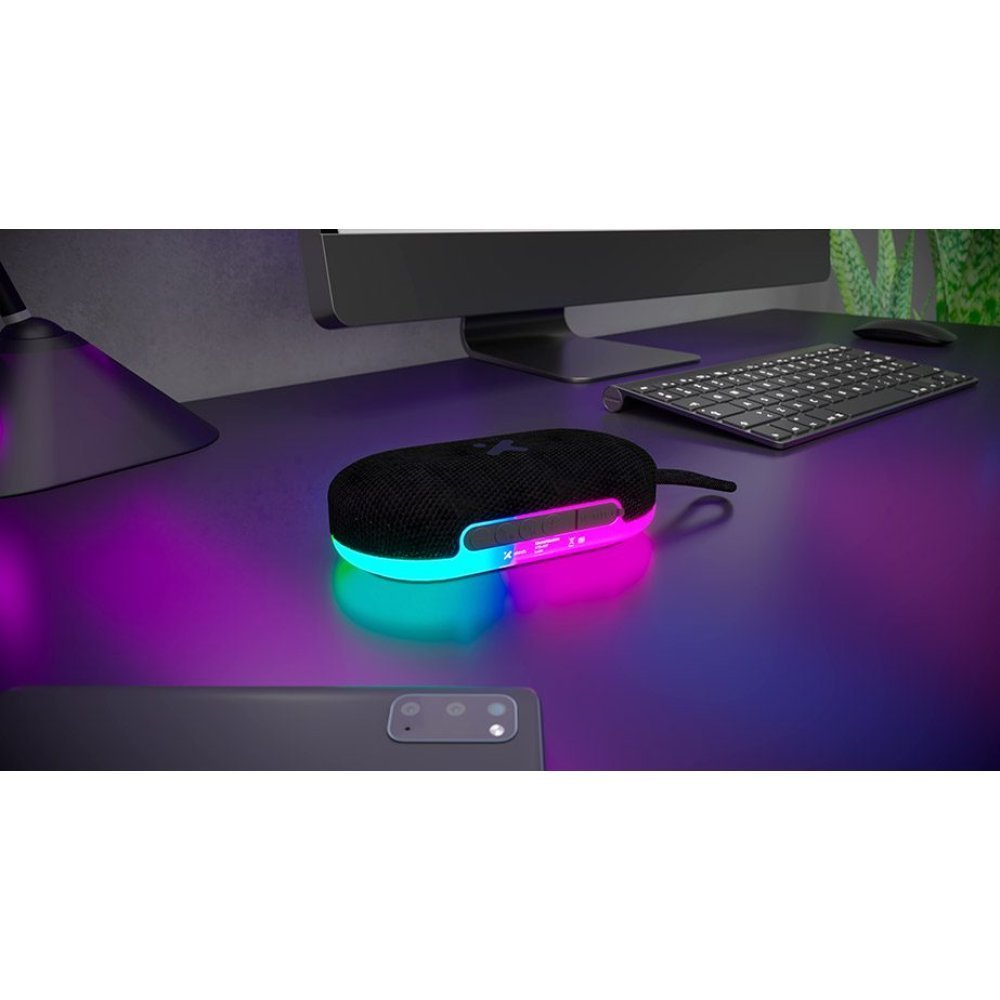 Xtech - Speaker - black with LED lights and magnetic base - BT 5W TWS XTS-607 - Imagen 2