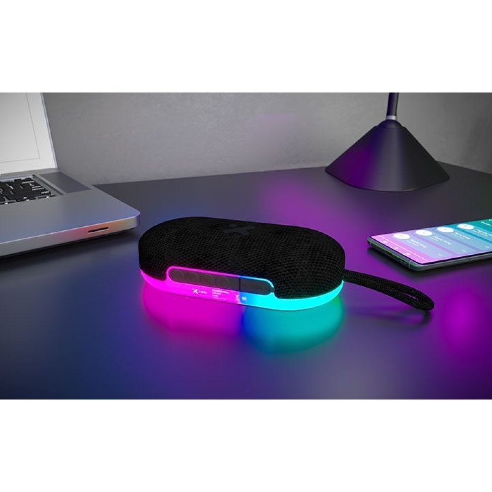Xtech - Speaker - black with LED lights and magnetic base - BT 5W TWS XTS-607 - Imagen 3