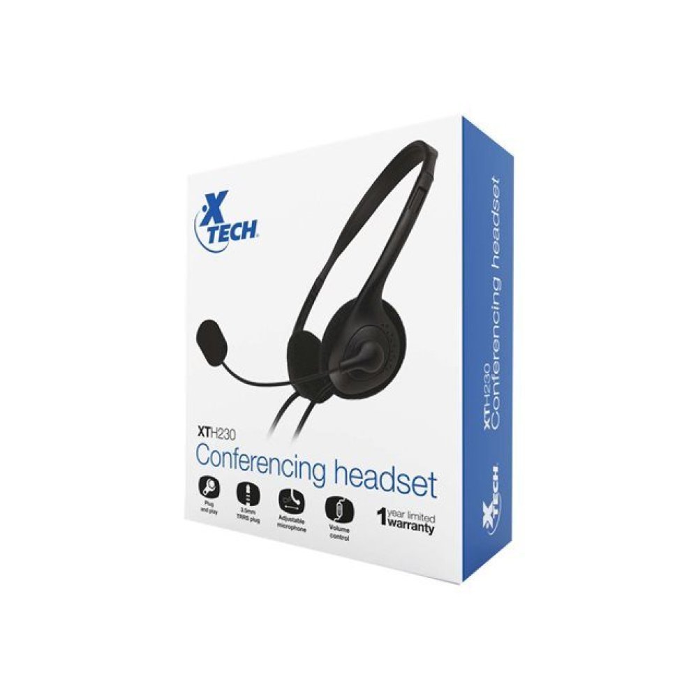 Xtech XTH-230 - Auricular - en oreja - cableado - conector de 3,5 mm - negro - Imagen 3