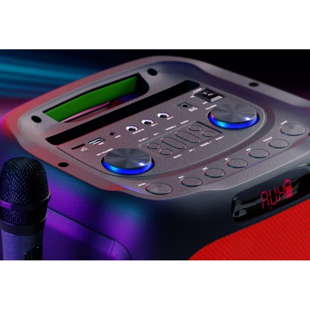 Klip Xtreme KLS-662 - Altavoz - Negro - 8inch - Portable - Luces Led flameantes - Portable - Imagen 4