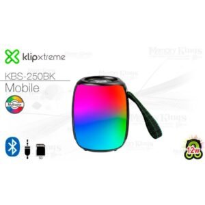 Klip Xtreme KBS-250BK - Altavoz - Negro - Luces LED de llama 12W TWS