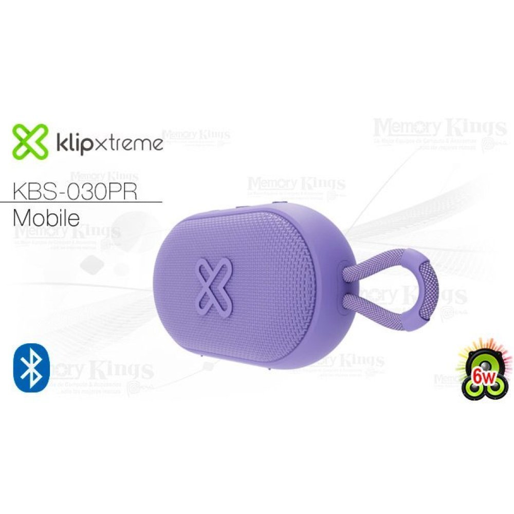 Klip Xtreme KBS-030PR - Speaker - Purple - TWS - 12Hrs -IPX7 - Imagen 2
