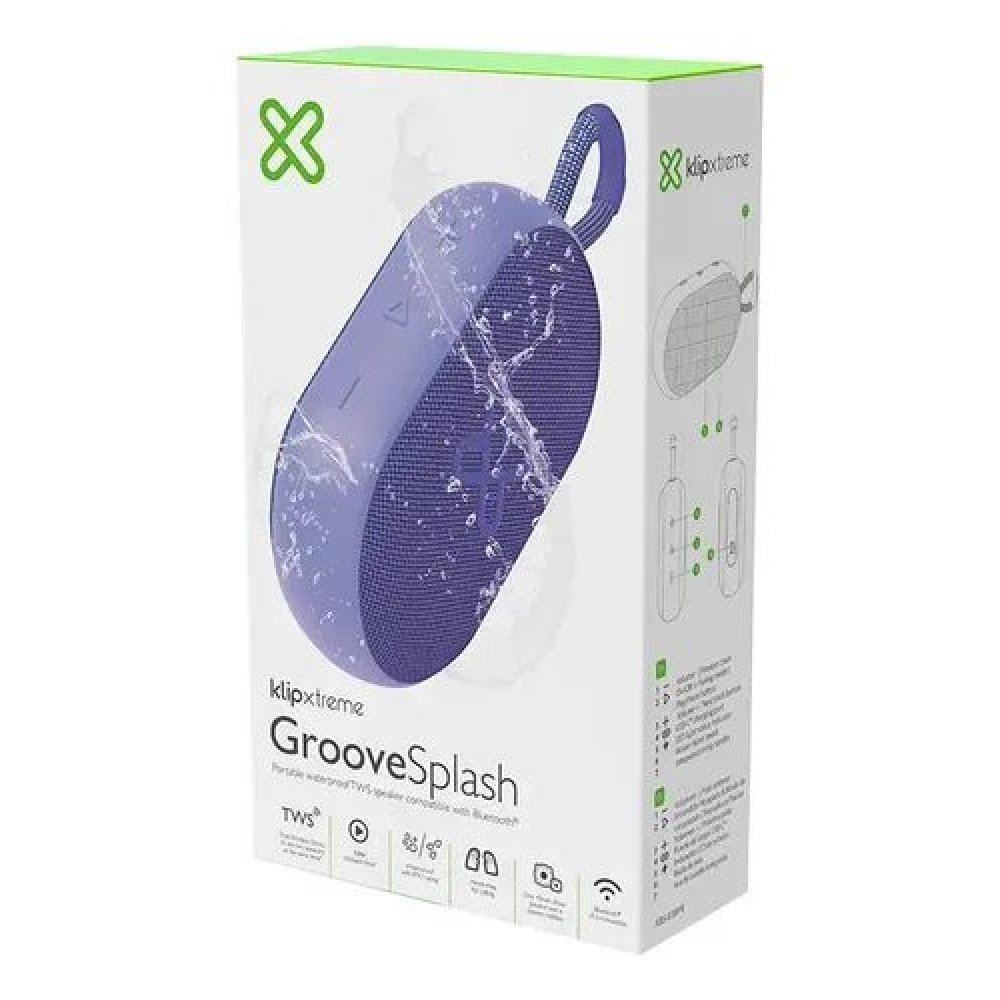 Klip Xtreme KBS-030PR - Speaker - Purple - TWS - 12Hrs -IPX7 - Imagen 4