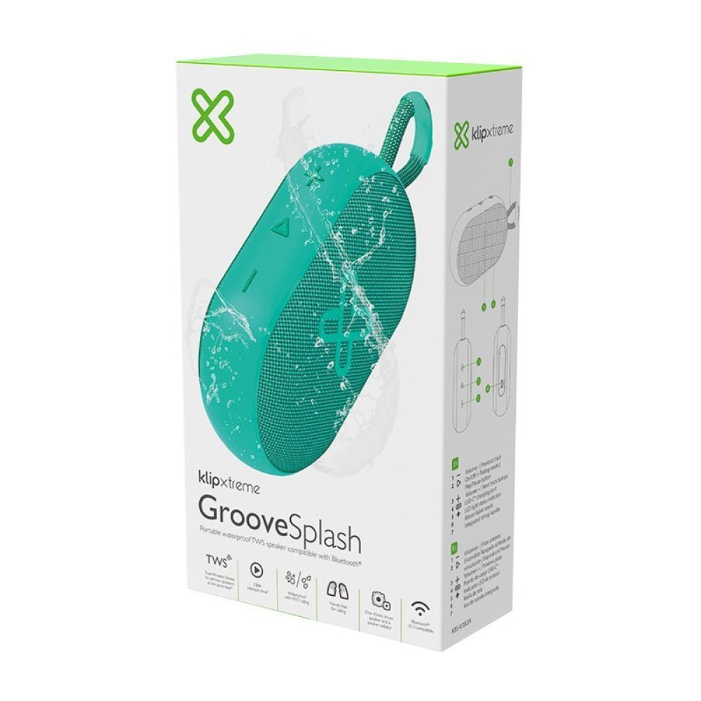 Klip Xtreme KBS-030GN - Speaker - Green - TWS - 12Hrs -IPX7 - Imagen 2