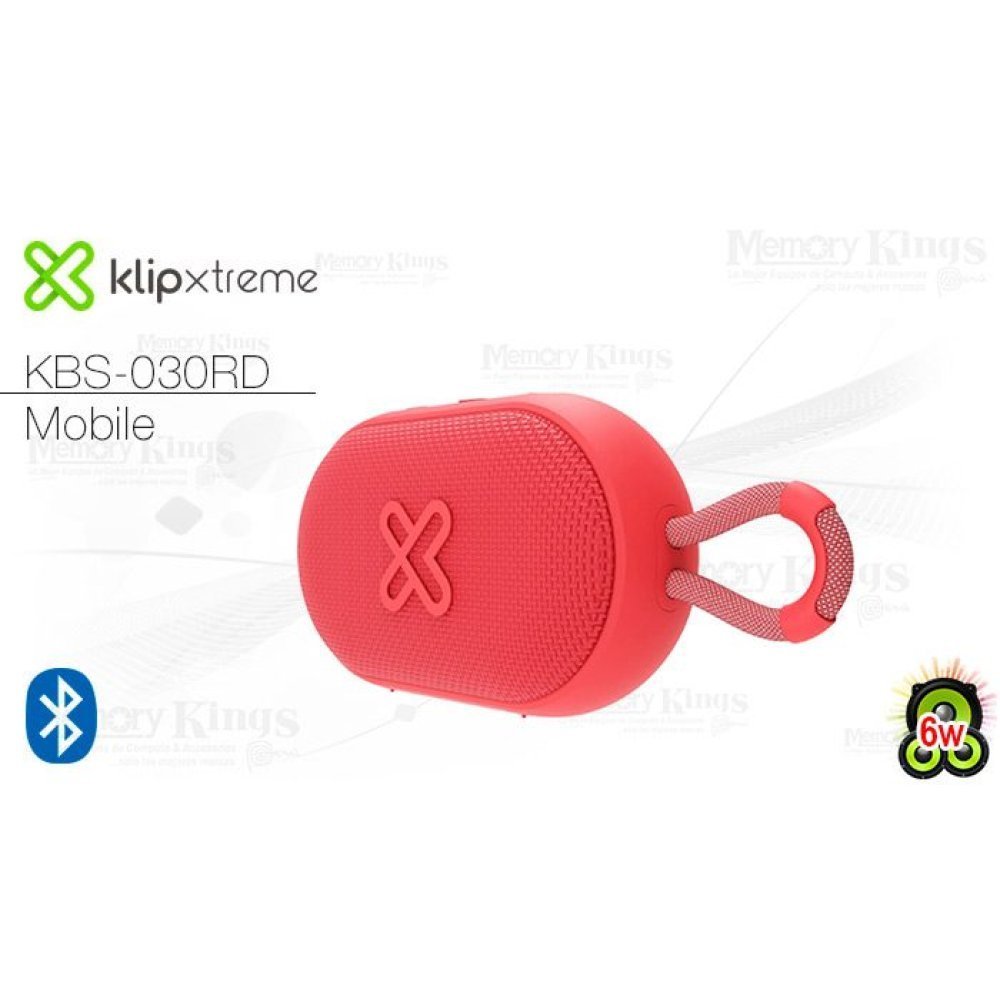 Klip Xtreme KBS-030RD - Speaker - Bright red - TWS - 12Hrs -IPX7 - Imagen 3