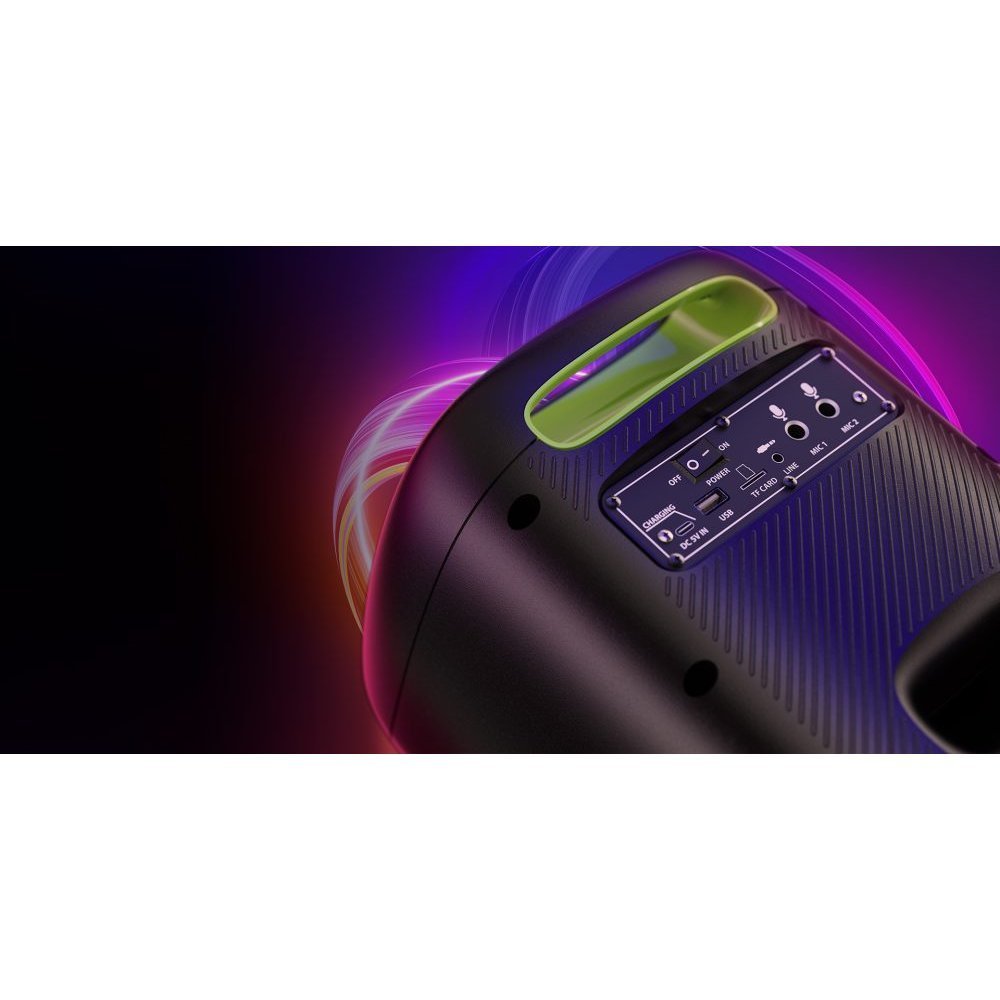 Klip Xtreme - Speaker system - Black - KLS-655-2M Two wireless mic - Imagen 3