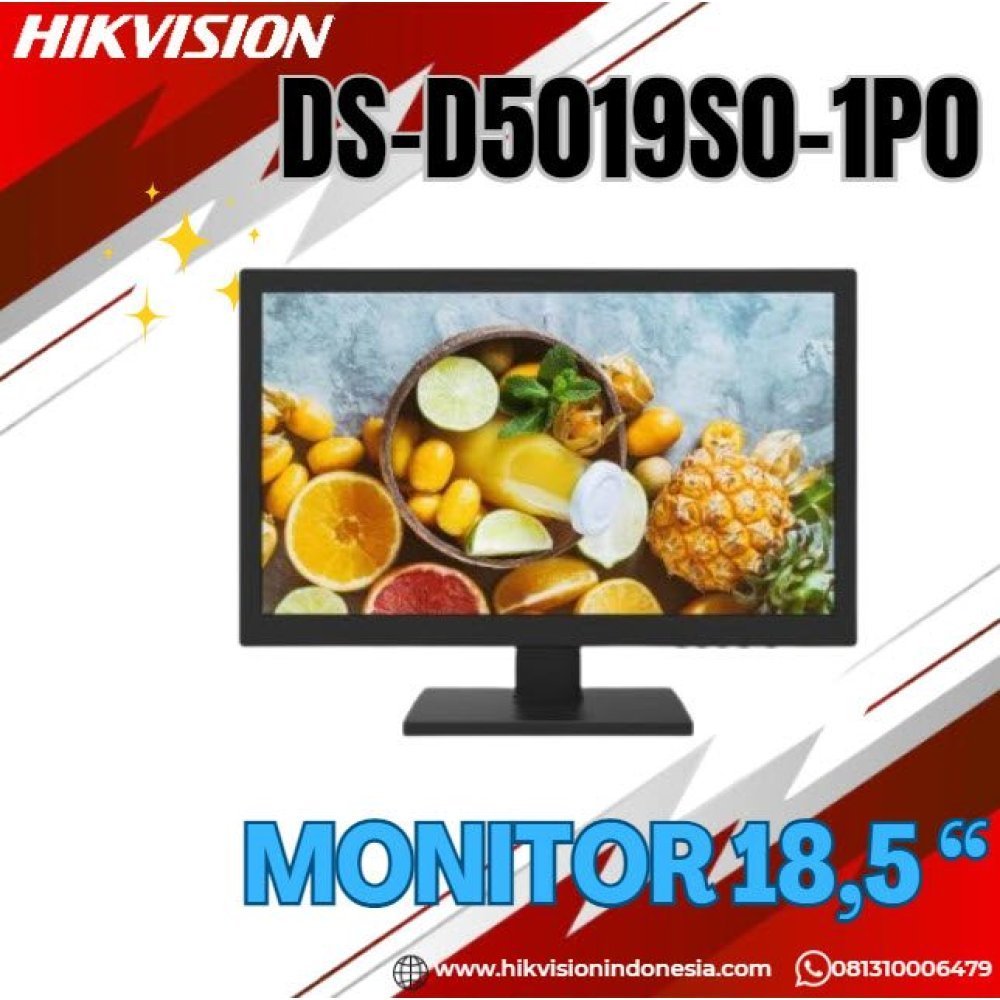 Hikvision - E-LED monitor - 18.5" - 1366 x 768 - HDMI / VGA - Imagen 3