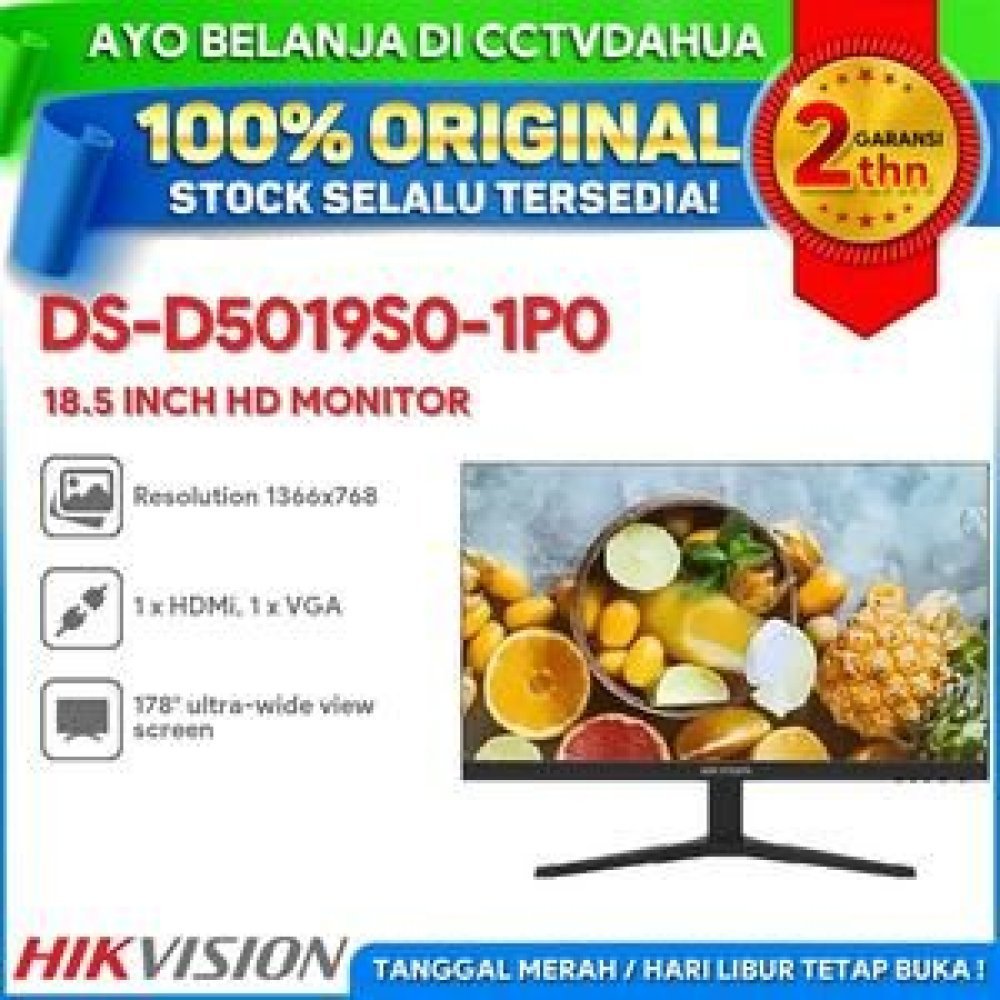 Hikvision - E-LED monitor - 18.5" - 1366 x 768 - HDMI / VGA - Imagen 4