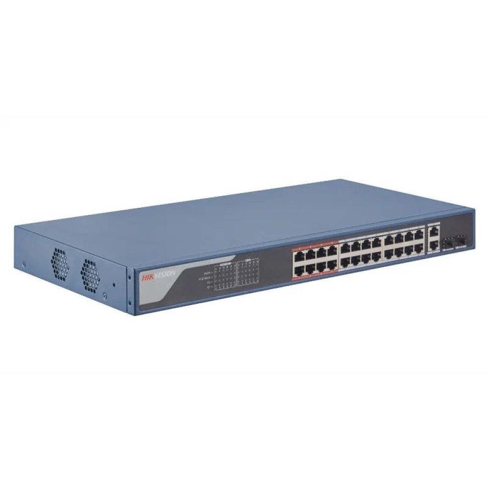 Hikvision - Switch - 24 Port Fast Ethernet Smart PO - Imagen 3