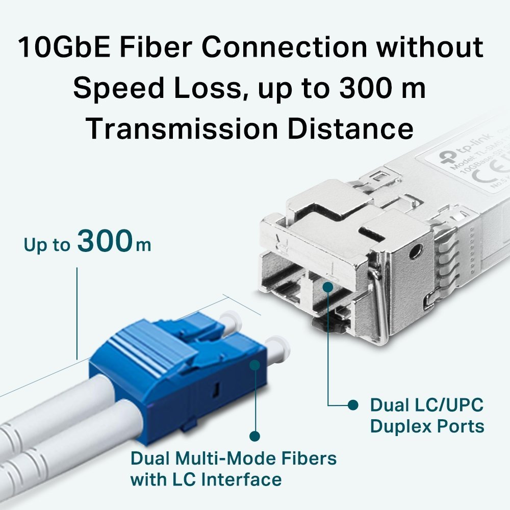 TP-Link - Network adapter - Omada 10GBase-SR SFP+ LC Trans - Imagen 4