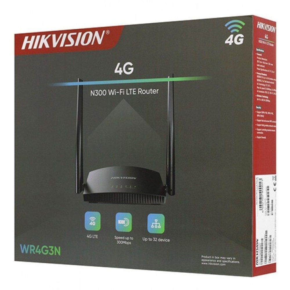 Hik DS-3WR4G3N Router 4G LTE Wi-Fi 300Mbps - Imagen 3