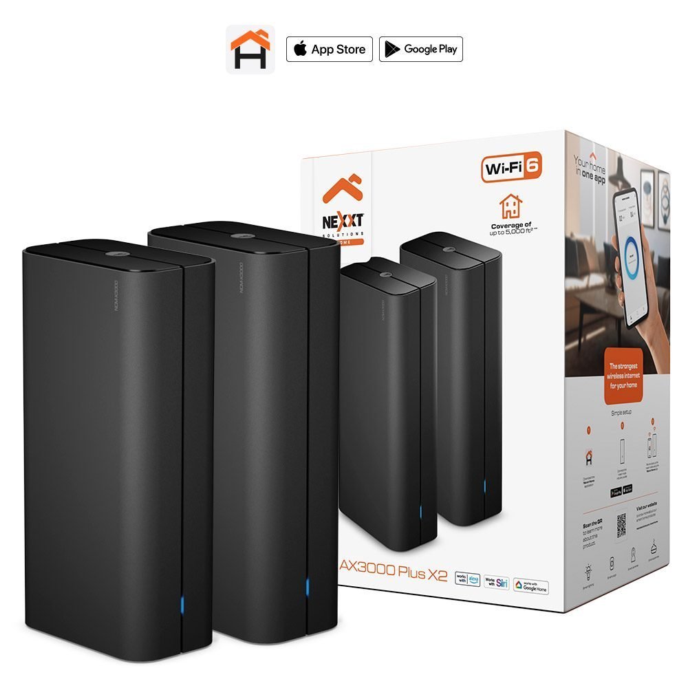 Nexxt Solutions Home - Router - Wireless Mesh - 802.11a/b/g/n/ac/ax - Desktop - 2 pack - Imagen 3