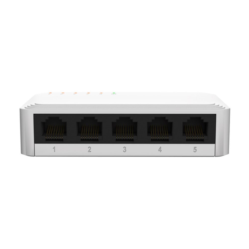 Nexxt Infrastructure - Switch - Gigabit Ethernet - 5 x 10/100/1000 - 1 Gigabit Ethernet - Essential Naxos 501-G 110/220V - Imagen 4