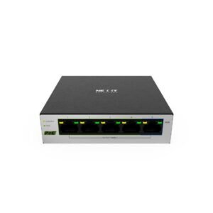 Nexxt Solutions Infrastructure - Switch - Gigabit Ethernet - 5 x 10/100/1000 - 1 Gigabit Ethernet - 4 POE+ 60W