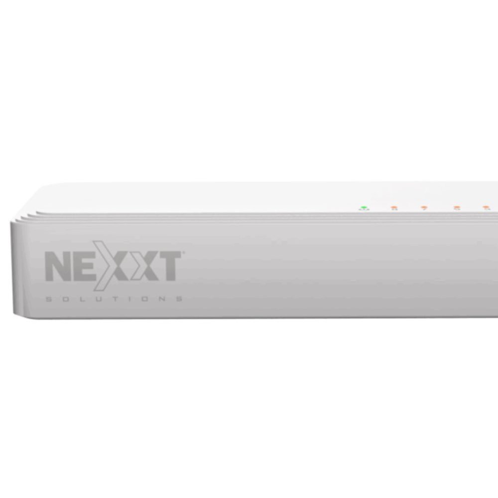 Nexxt Infrastructure - Switch - Gigabit Ethernet - 8 x 10/100/1000 - 1 Gigabit Ethernet - Essential Naxos 801-G 110/220V - Imagen 2