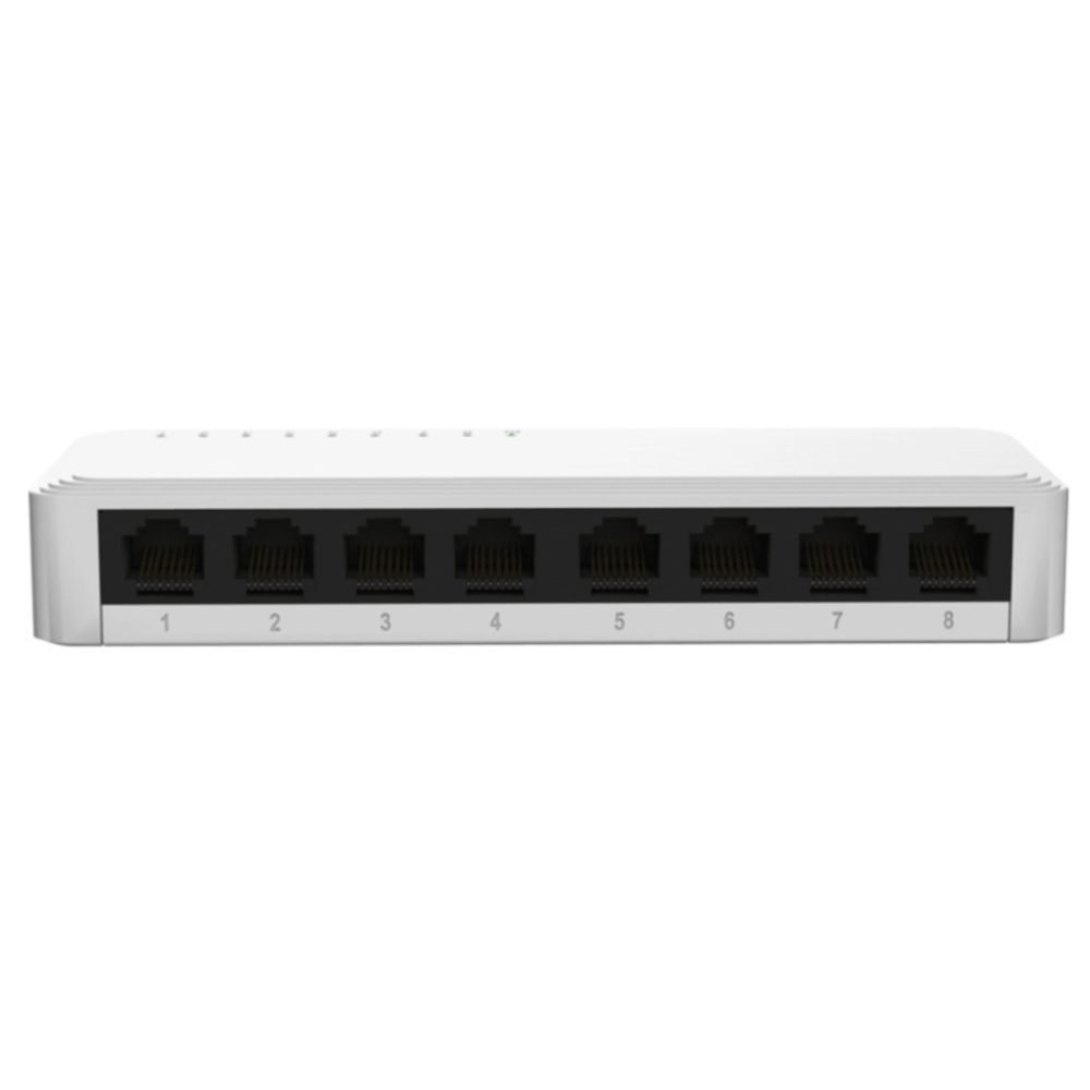 Nexxt Infrastructure - Switch - Gigabit Ethernet - 8 x 10/100/1000 - 1 Gigabit Ethernet - Essential Naxos 801-G 110/220V - Imagen 4