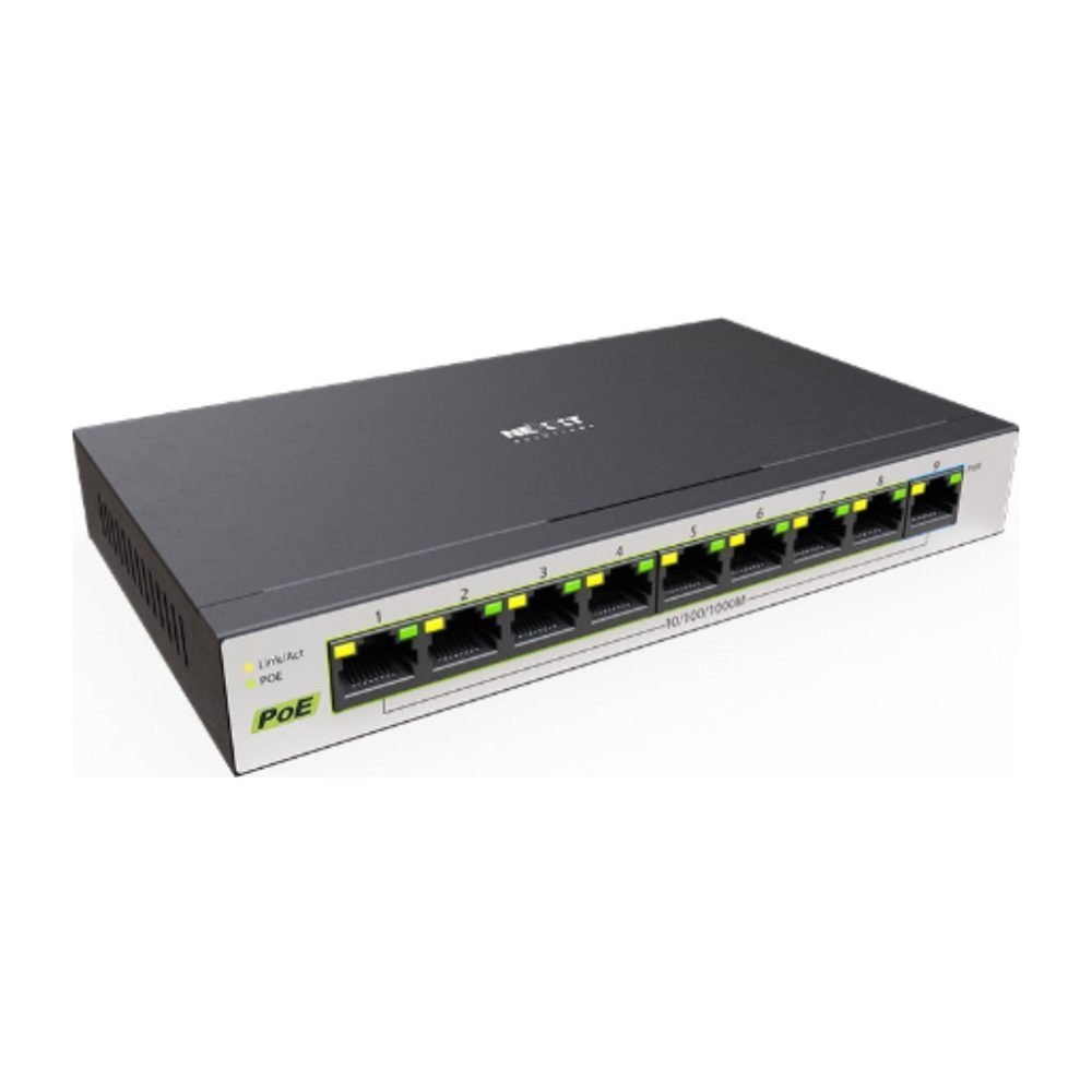 Nexxt Solutions Infrastructure - Switch - Gigabit Ethernet - 9 x 10/100/1000 - 1 Gigabit Ethernet - 9 POE+ 120W