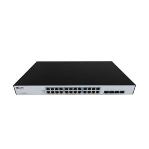 Nexxt Solutions Infrastructure - Switch PoE + - Gigabit Ethernet - 24 - 4 Gigabit SFP - Incluye accesorios rack