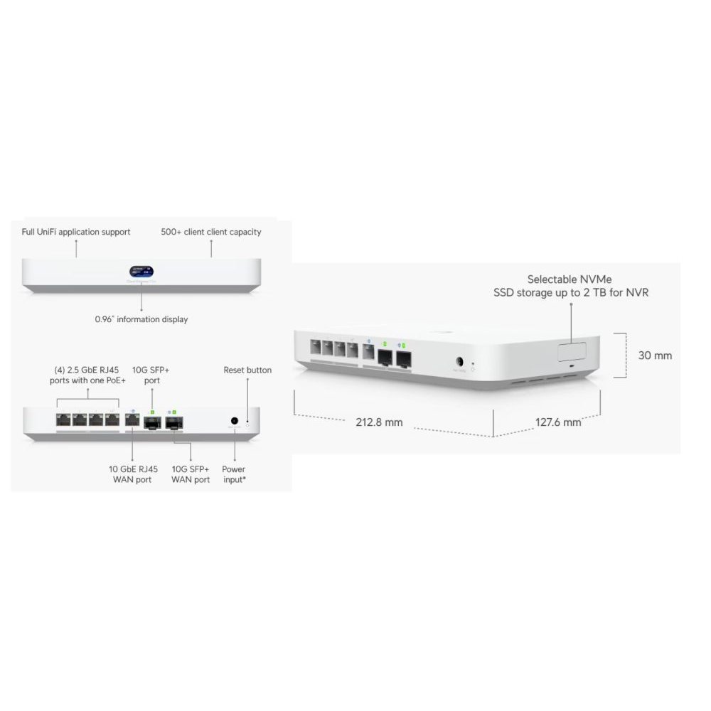 Ubiquiti - UCG-Fiber Desktop 10G Cloud Ga - Imagen 4