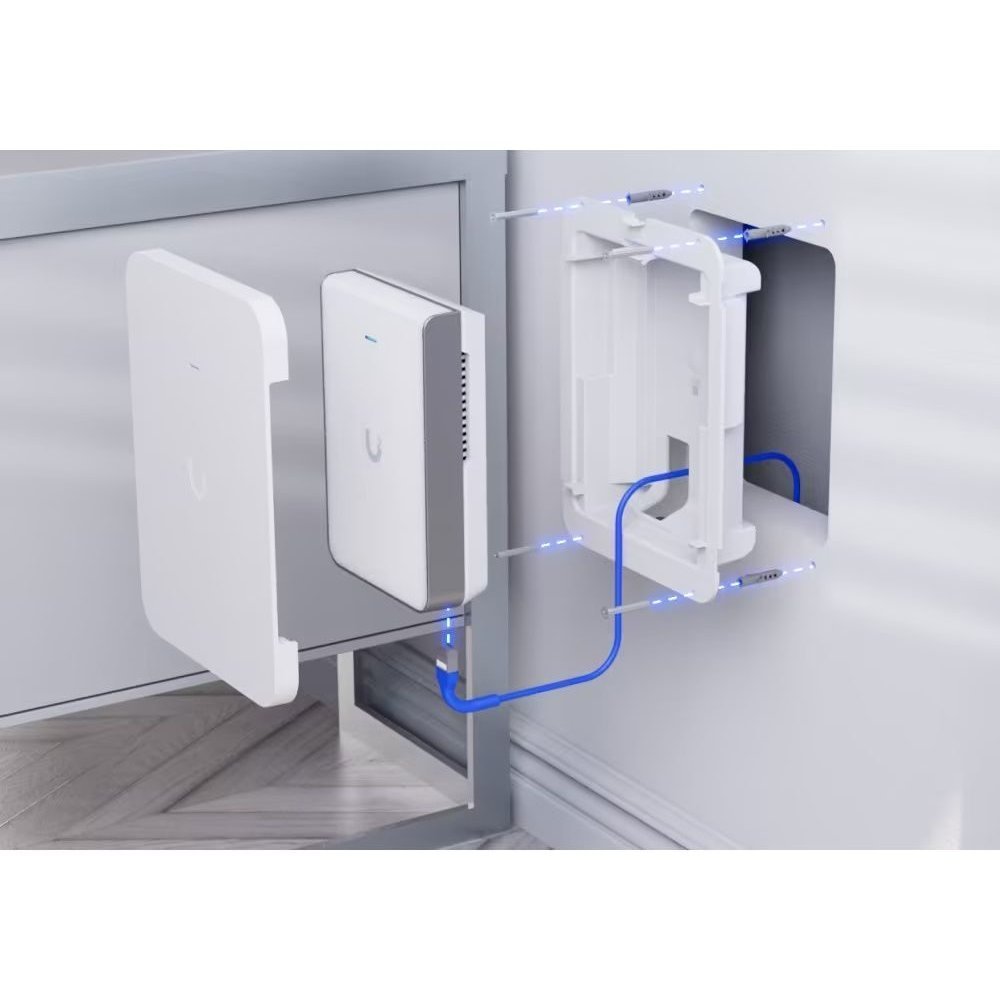 Ubiquiti - Wireless access point - U7-Pro-Wall WiFi 7 AP 6GHz 4 p - Imagen 2