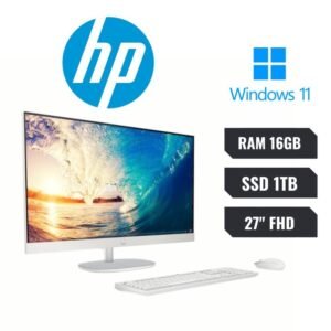 HP 27-cr0275la - All-in-one - AMD Ryzen 7 7730U / 4.5 GHz - DDR5 SDRAM - 512 GB HDD - 27" - UMA - Windows 11 Home - White