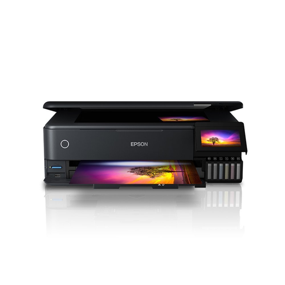 Epson EcoTank L8180 - Impresora multifunción - color - chorro de tinta - A3 (material) - hasta 16 ppm (impresión) - 100 hojas - USB 2.0, LAN, Wi-Fi(n)