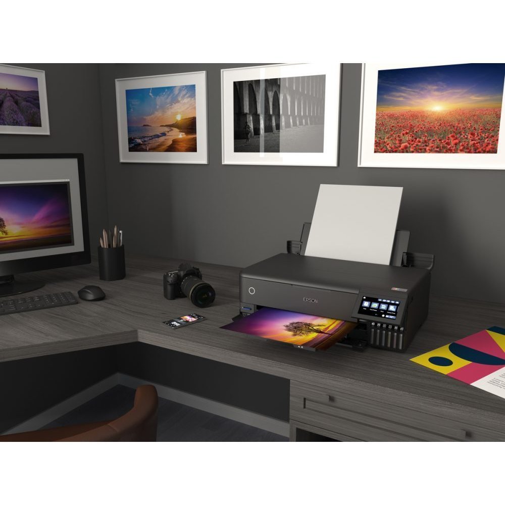 Epson EcoTank L8180 - Impresora multifunción - color - chorro de tinta - A3 (material) - hasta 16 ppm (impresión) - 100 hojas - USB 2.0, LAN, Wi-Fi(n) - Imagen 8