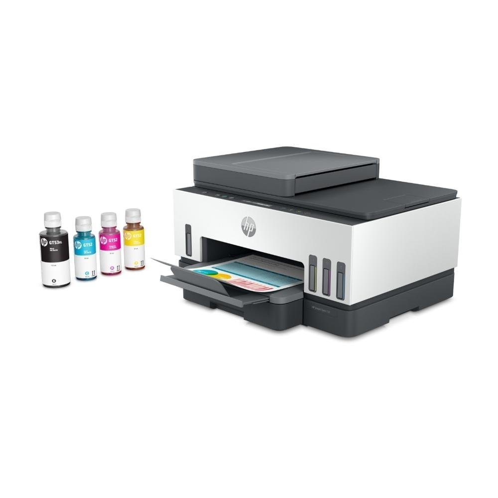 HP Smart Tank 750 All-in-One - Impresora multifunción - color - chorro de tinta - rellenable - Letter A (216 x 279 mm)/A4 (210 x 297 mm) (original) - A4/Legal (material) - hasta 13 ppm (copiando) - hasta 15 ppm (impresión) - 250 hojas - Imagen 2